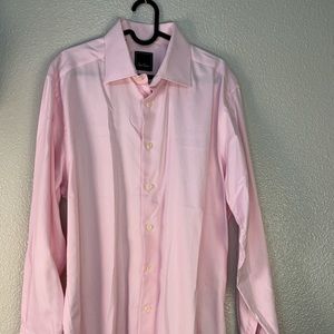 David Donahue Pink button down dress shirt 16.5 34/35